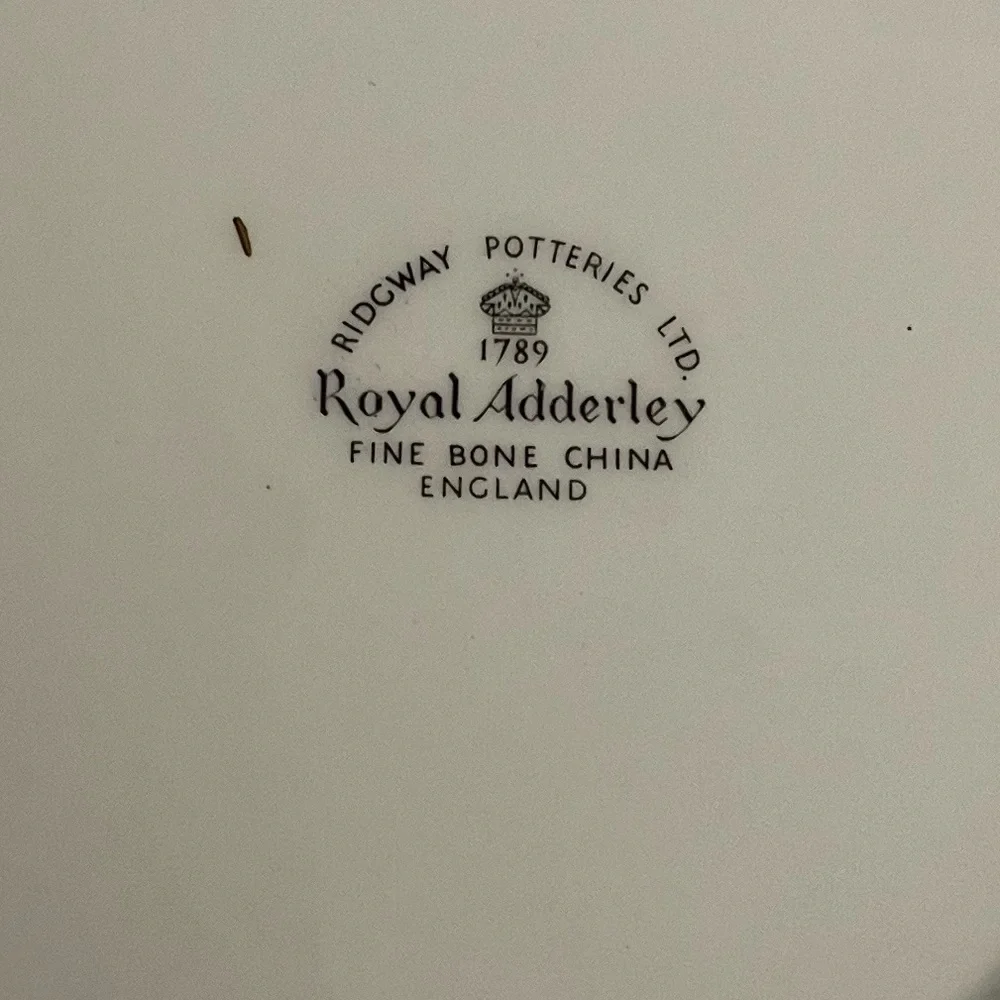 Royal Adderley England Floral Bone China Bread plate